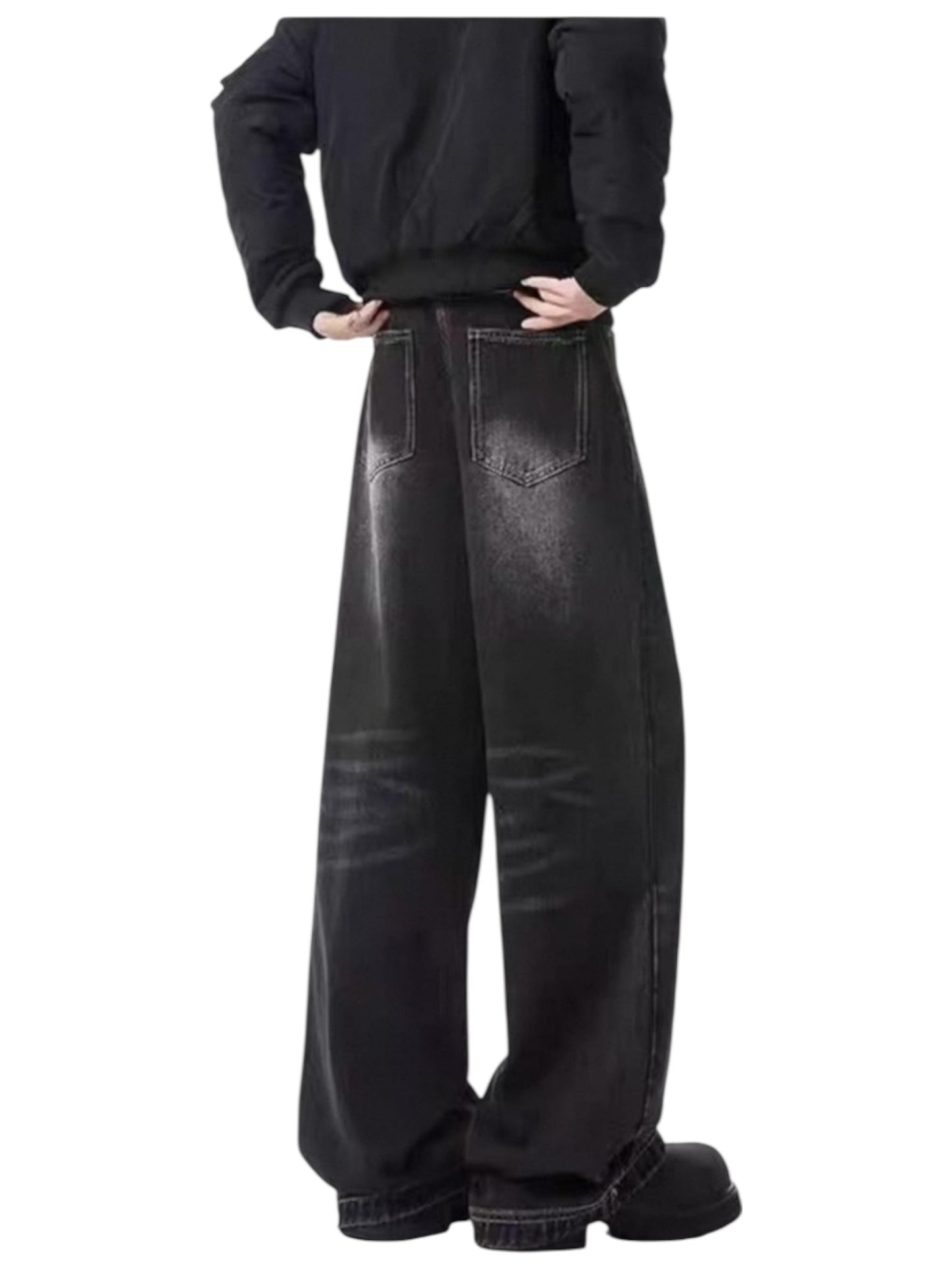 [GRACERUB] DIRTY FLARE-CUT JEANS st5042