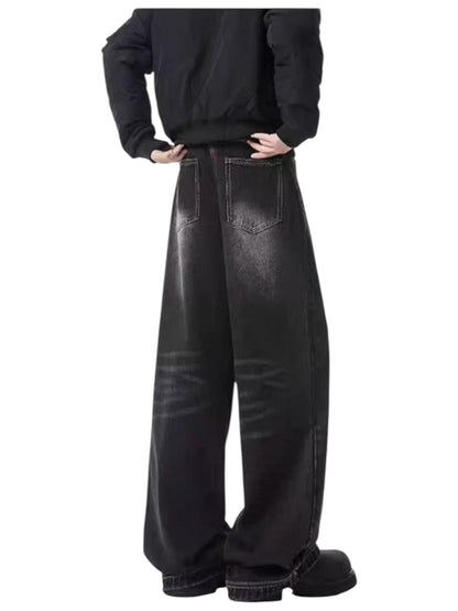 [GRACERUB] DIRTY FLARE-CUT JEANS st5042