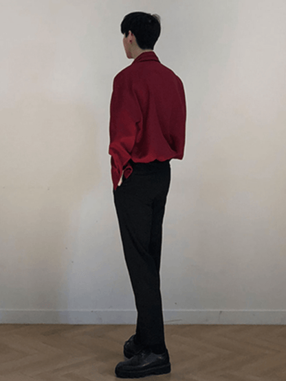 [DAVID&ME] Handsome Ice Silk Shirt st1197
