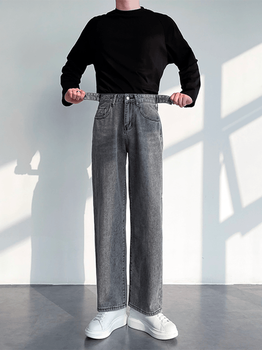 [HOHO] Loose Straight Denim Pants st1234