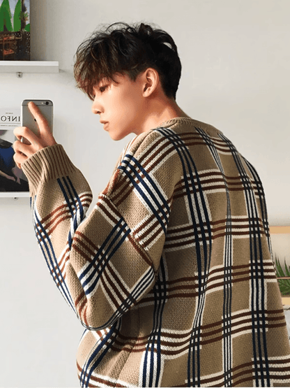 [MRCYC] Plaid Overknit st1623