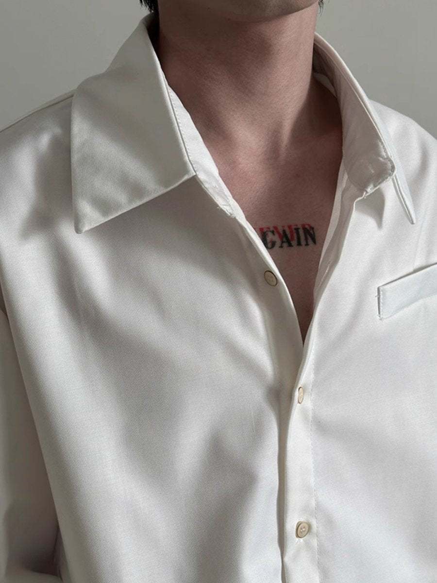 [GENESISBOY] short long-sleeved shirt st2341