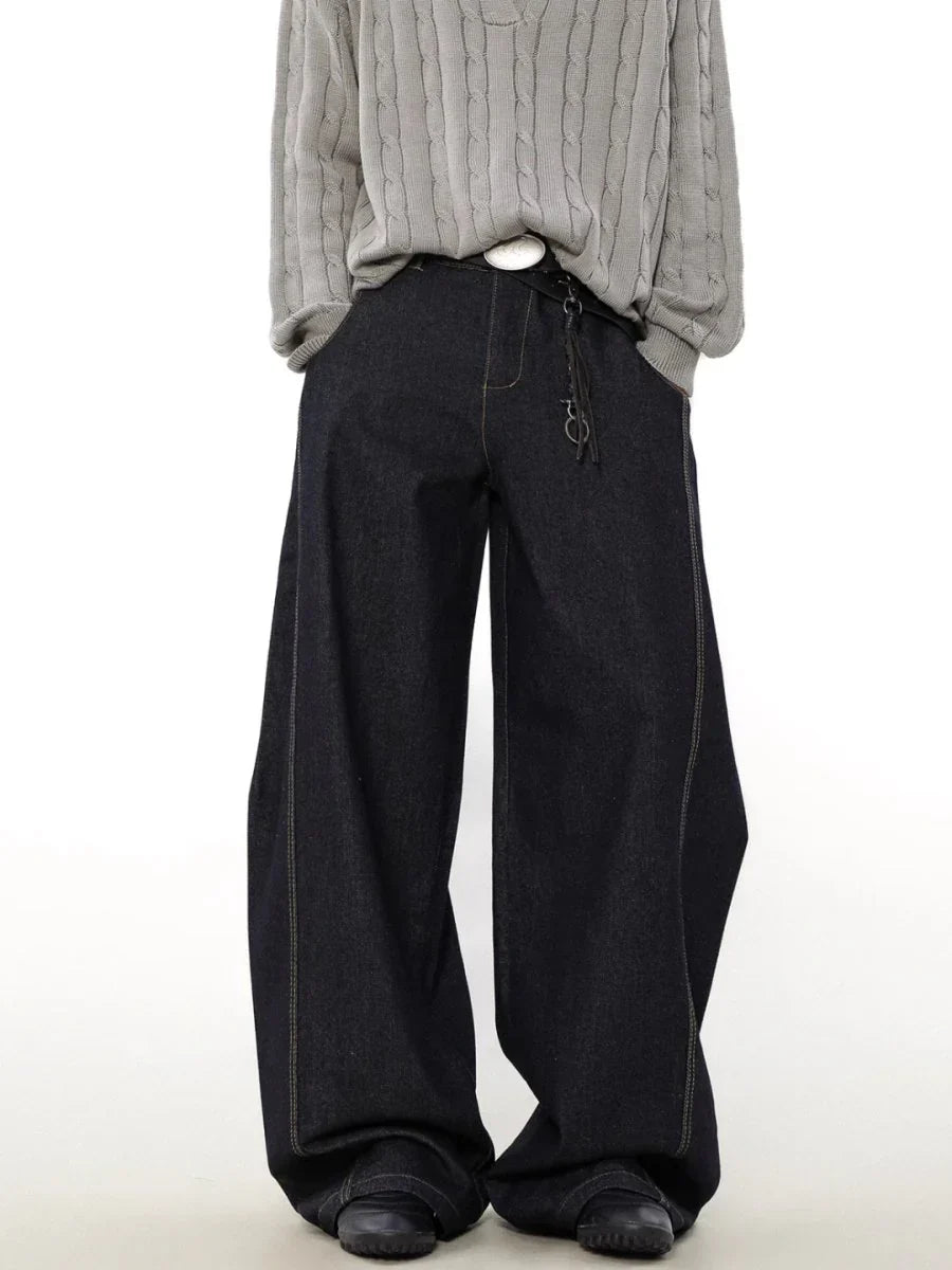 [MADWITCH] WIDE-LEGGED LOOSE JEANS ST1050