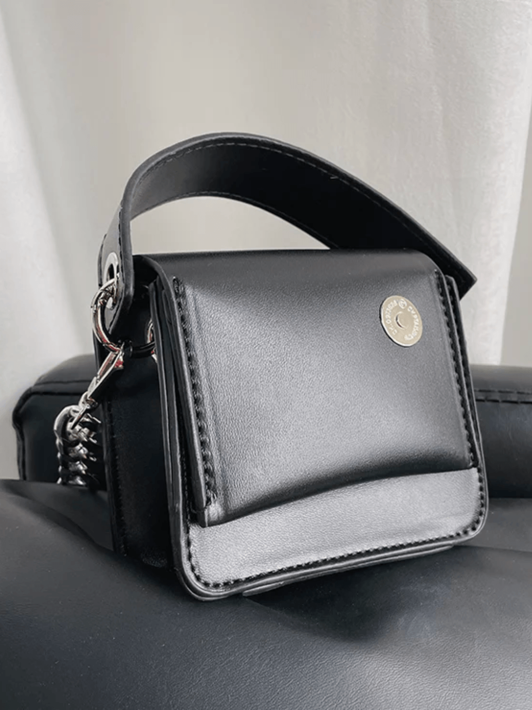 Chain small leather bag st1528