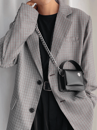 Chain small leather bag st1528