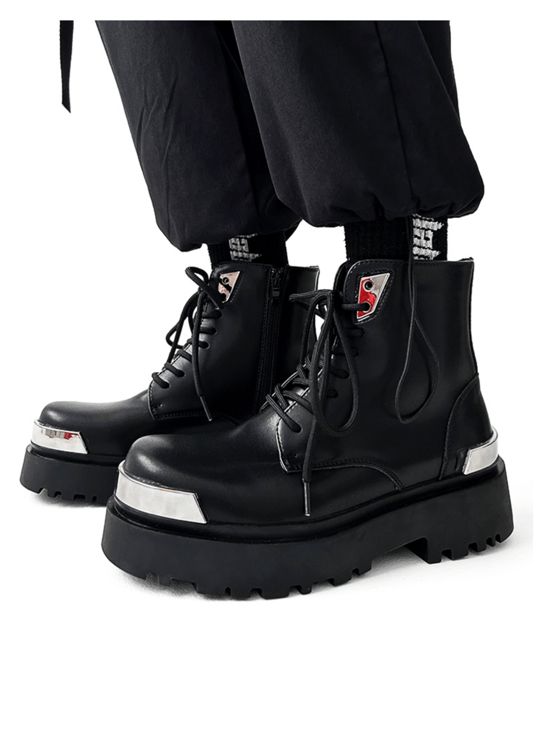 High-top Motorcycle Leather Work Boots st2126