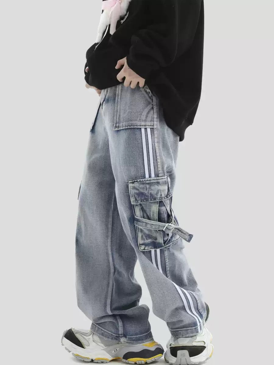 [INSstudios] STRIPED JEANS ST1069