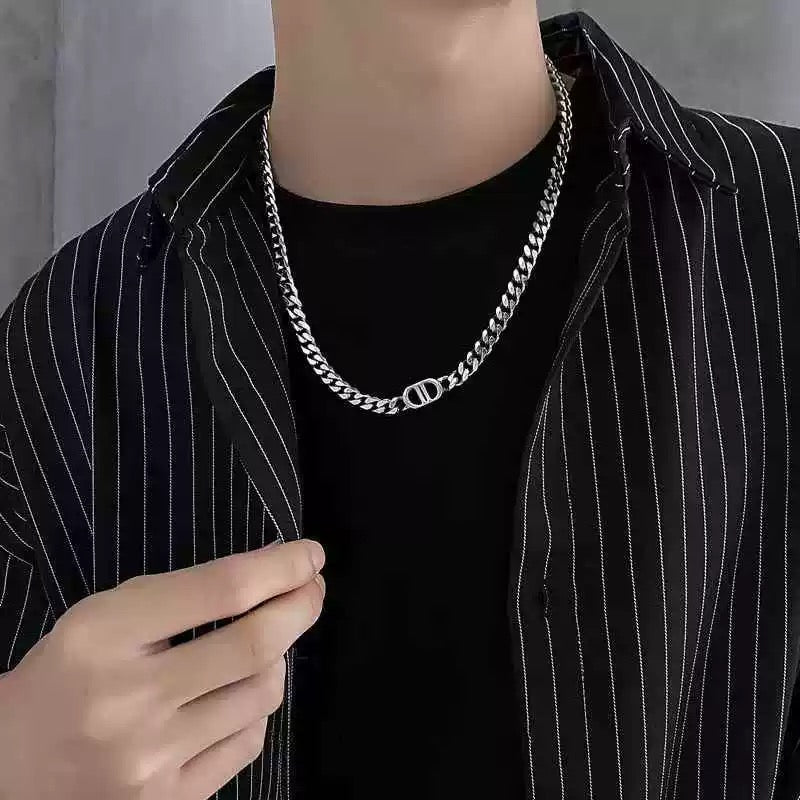 [STEP BLØCK] DOUBLE D-LINK CUBAN NECKLACE st5066