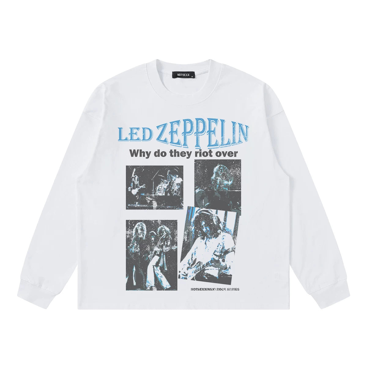 Led Zeppelin, band digital boxyfit long sleeve t-shirt