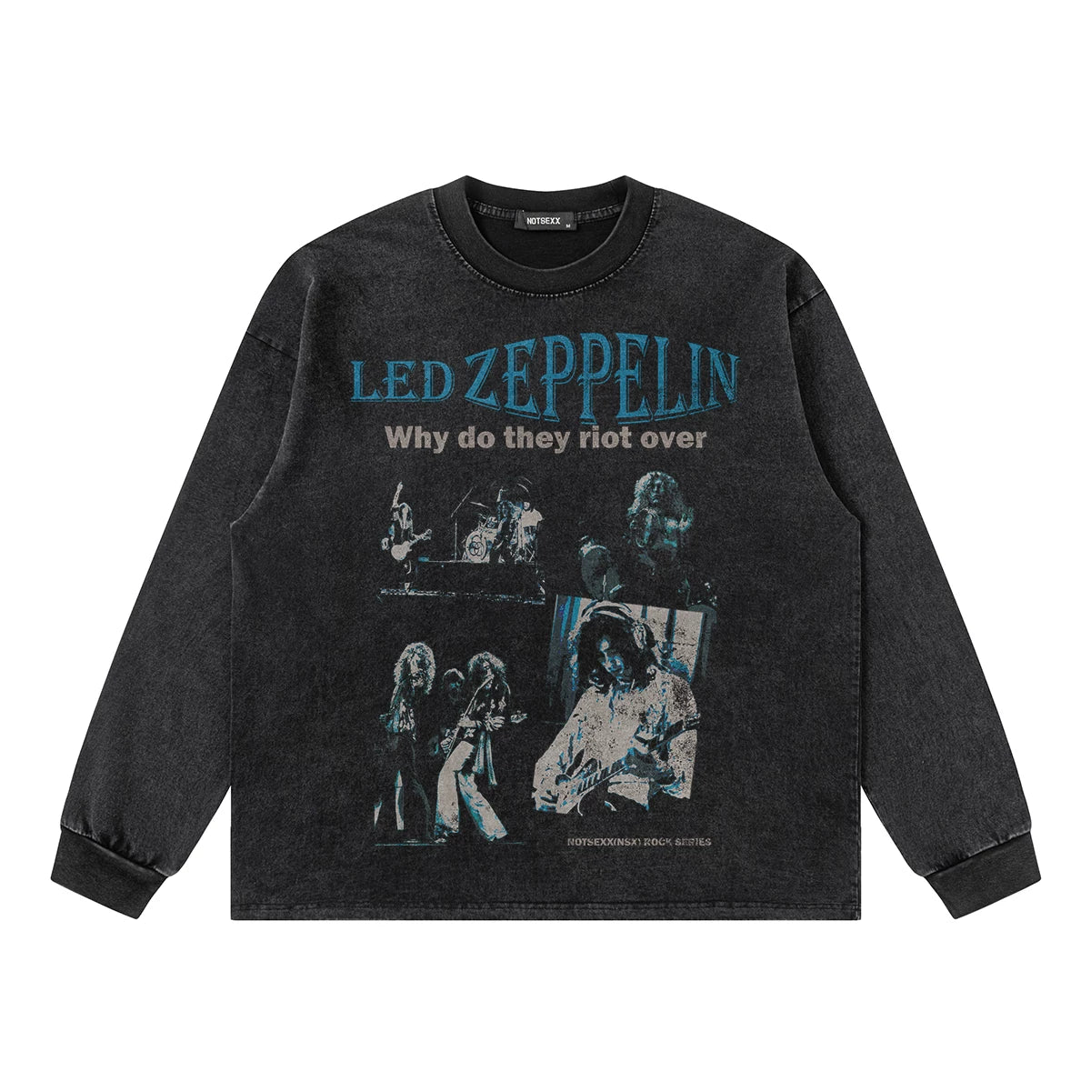 Led Zeppelin, band digital boxyfit long sleeve t-shirt