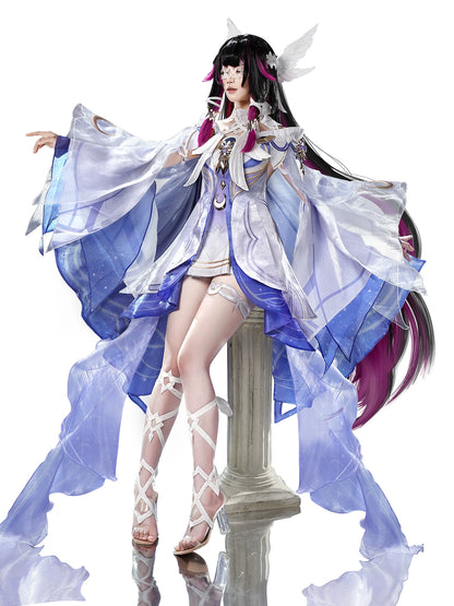 The original god cos service girl Columbia cosplay service fool crowd, the last payment has no deposit, gold hair card