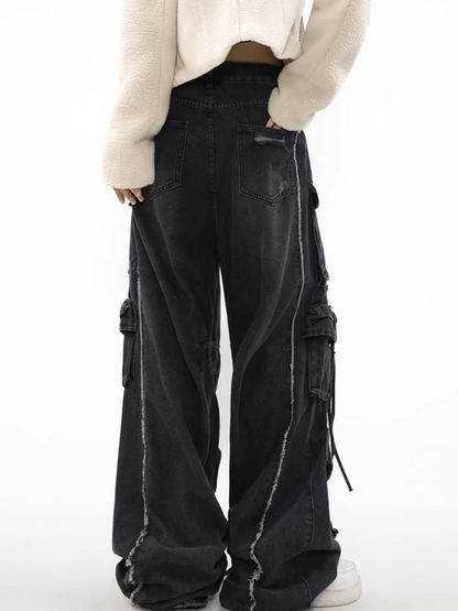 [MRNEARLY] multi-pocket jeans st1849